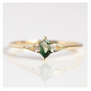 Local Eclectic- Moss Agate Ring